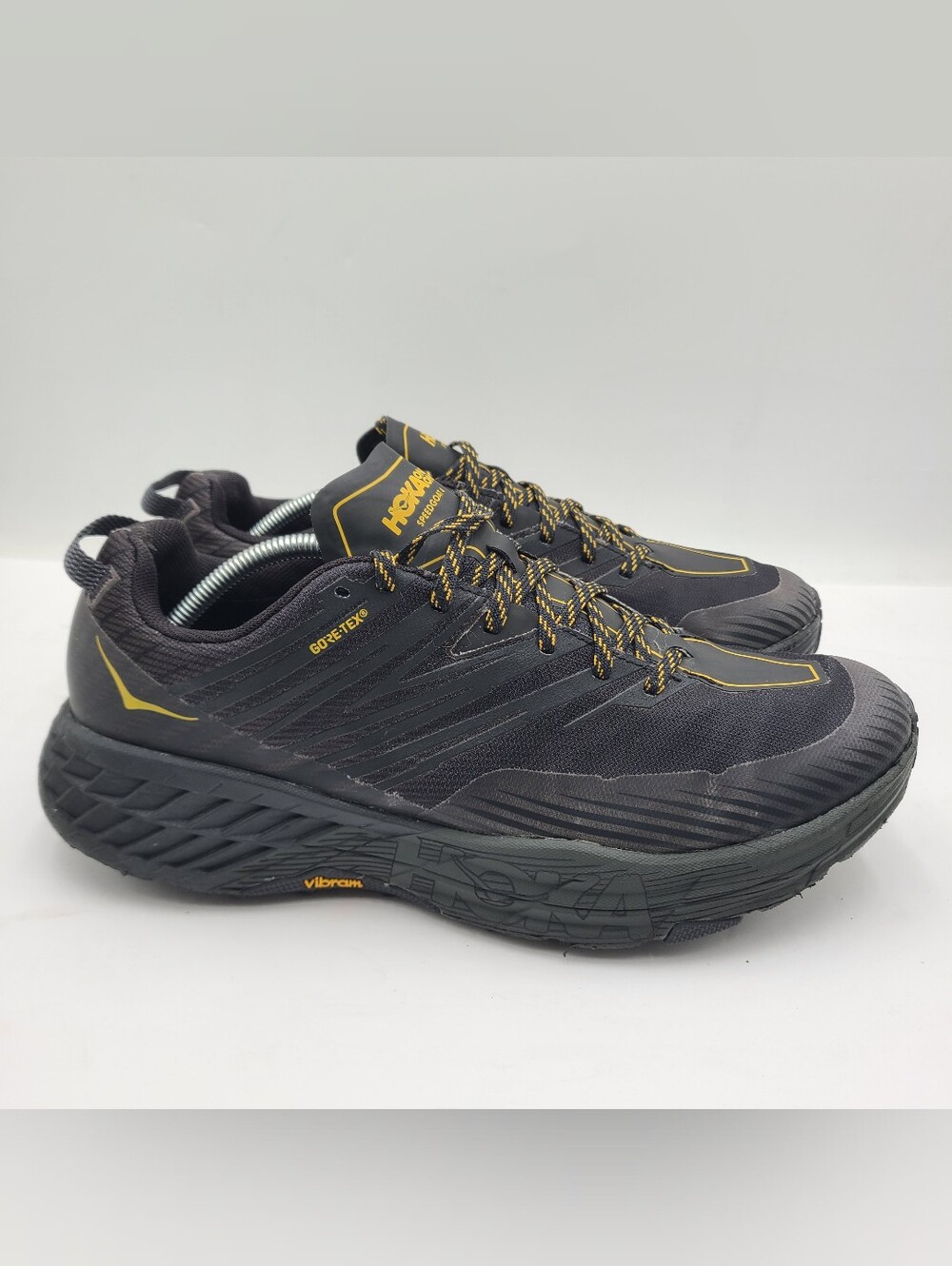 B48 Hoka One One Speedgoat 4 GTX Gore-Tex Anthracite Dark Trail Men's Size 13 US